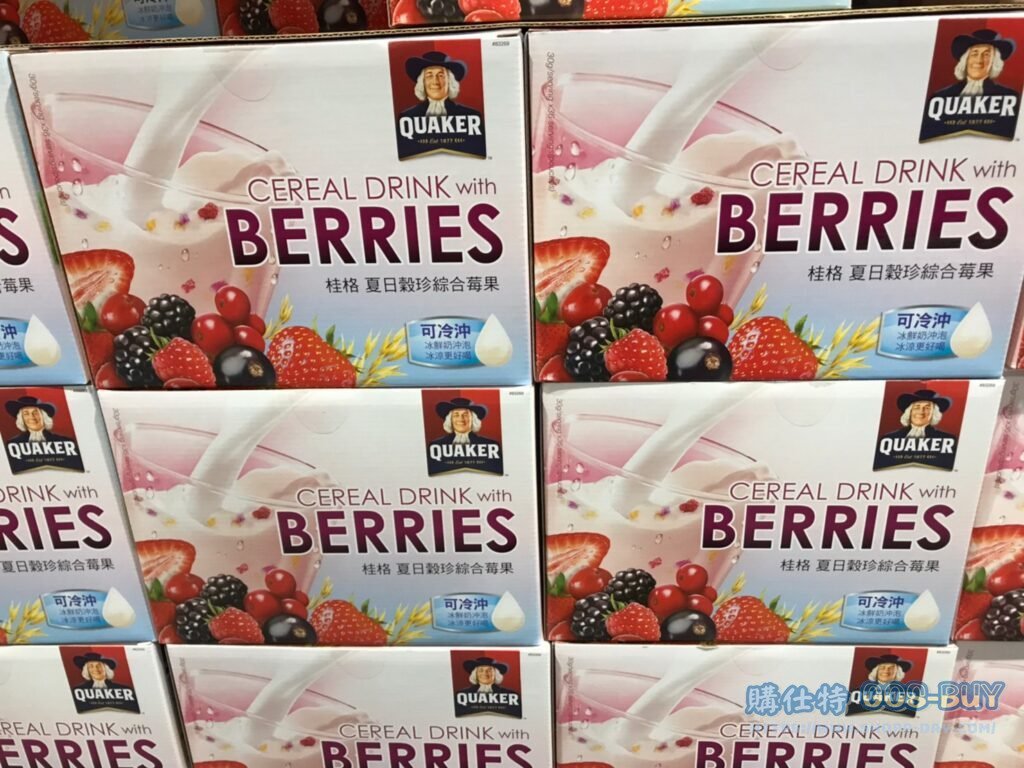 QUAKER CEREAL DRINK-BERRY 桂格夏日榖珍綜合莓果 30公克 X 36包 #83269