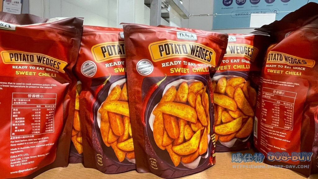 DJ&A POTATO WEDGES 甜辣厚切馬鈴薯條 450公克 #130683