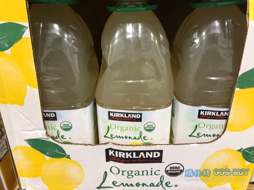 KIRKLAND SIGNATURE 有機檸檬果汁飲料 每瓶2.84公升X2入 #736083