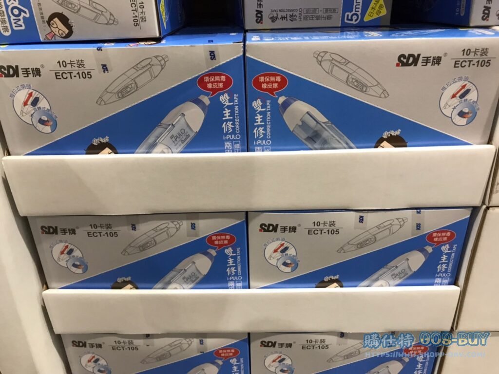 SDI CORRECTION TAPE 10PCS 雙主修兩用修正帶10入 5MM X 6M #134391