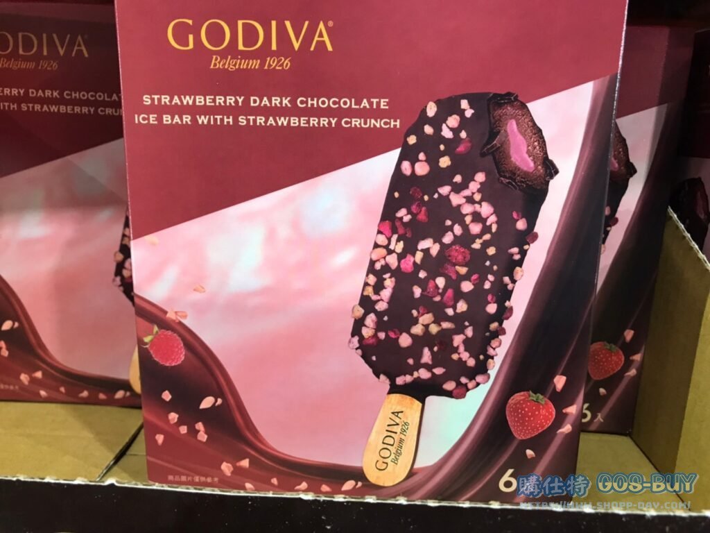 GODIVA ICE CREAM BAR 草莓脆碎黑巧克力雪糕70公克X6枝 #135362