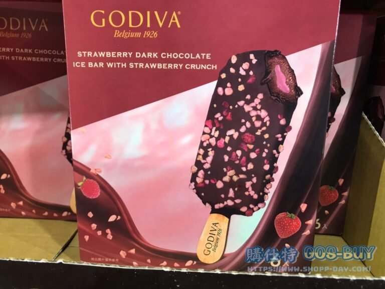 GODIVA ICE CREAM BAR 草莓脆碎黑巧克力雪糕70公克X6枝 #135362