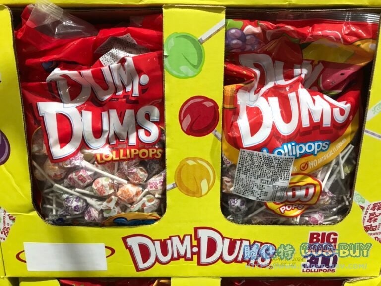 DUM DUMS LOLLIPOPS綜合口味立袋棒棒糖300支入共1.44公斤 #127998