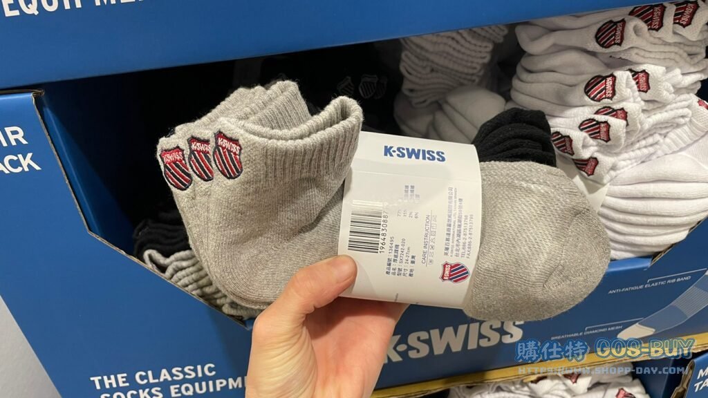 K-SWISS男厚底襪六雙組