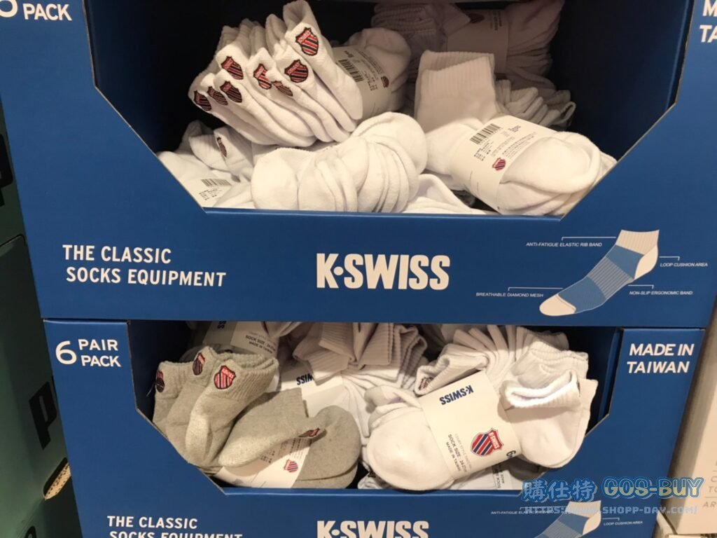 K-SWISS男厚底襪六雙組