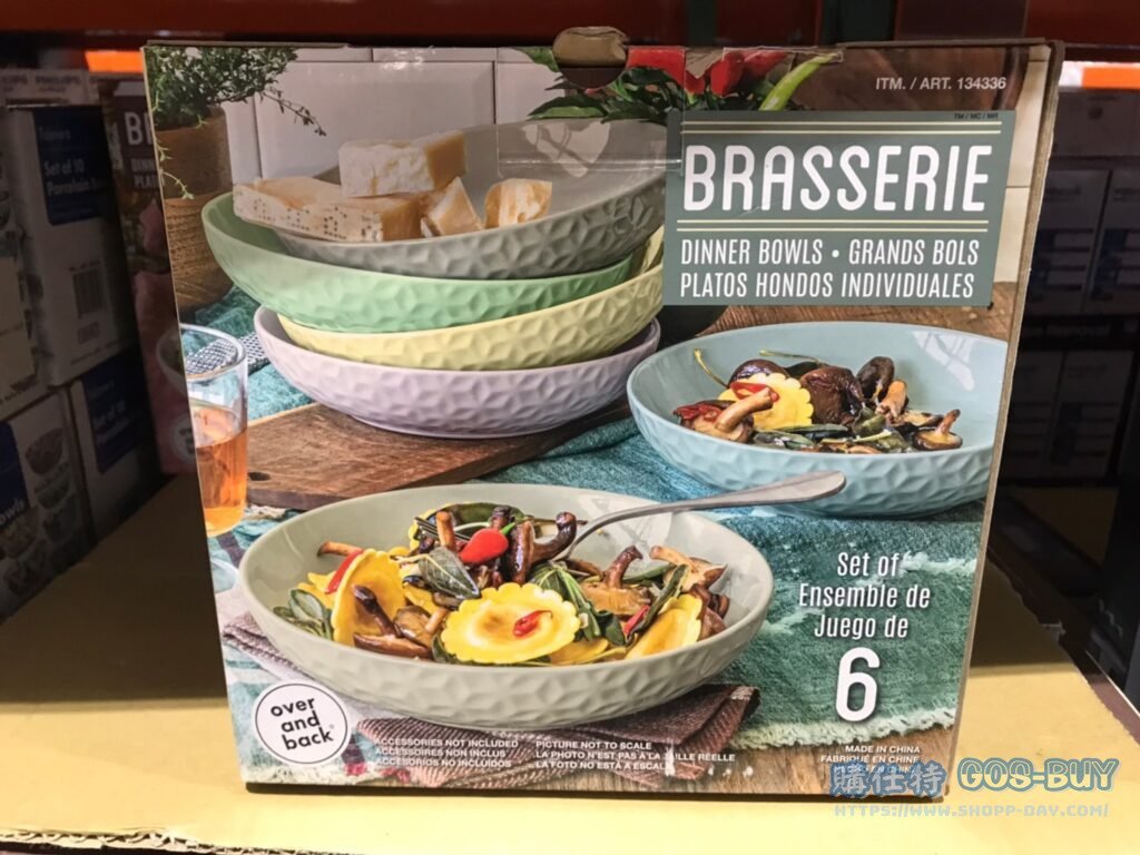 OVER & BACK PASTA PLATE 圓形餐碗 六件組 #134336