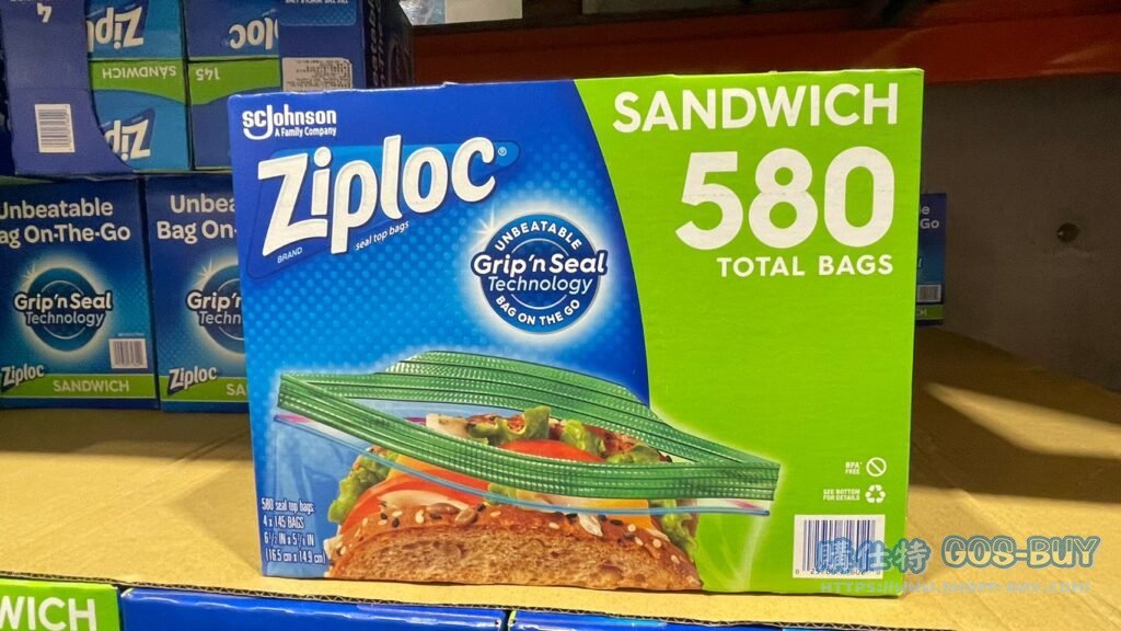 ZIPLOC三明治保鮮袋