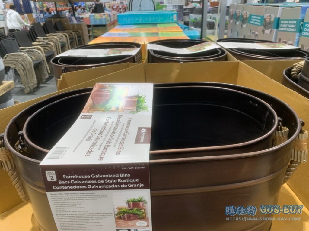 FARMHOUSE OVAL BIN 多功能園藝收納桶兩入組 #2127186