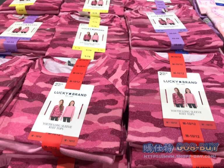 LUCKY女童薄長袖上衣兩件組