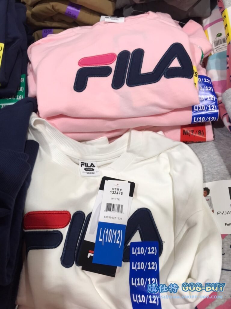 FILA小童長袖圓領上衣