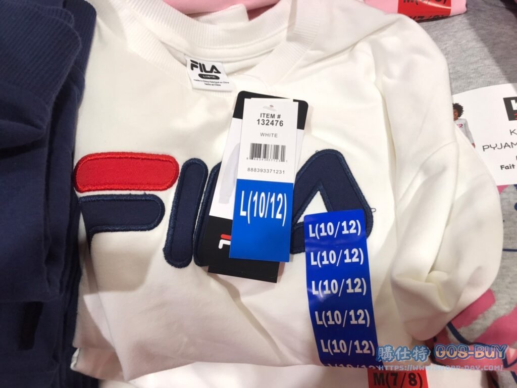 FILA小童長袖圓領上衣