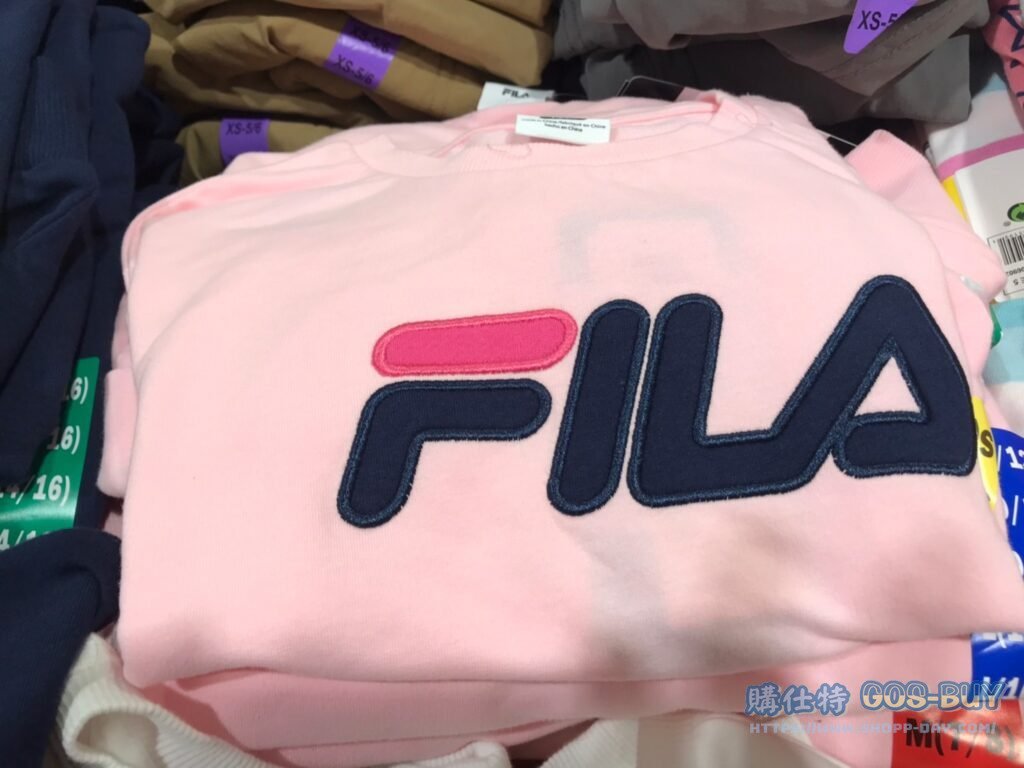 FILA小童長袖圓領上衣