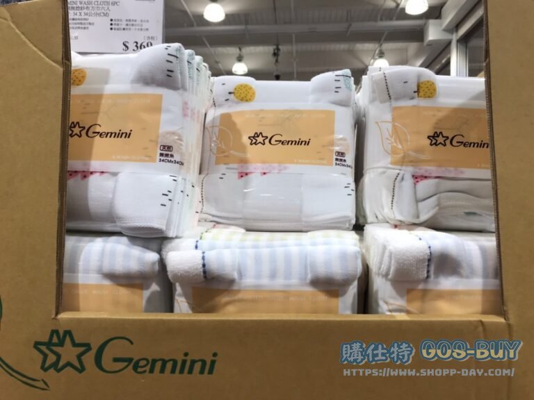 GEMINI純棉無捻紗布方巾六入
