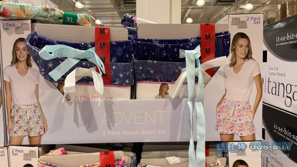 ADVENT女印花短睡褲兩入組