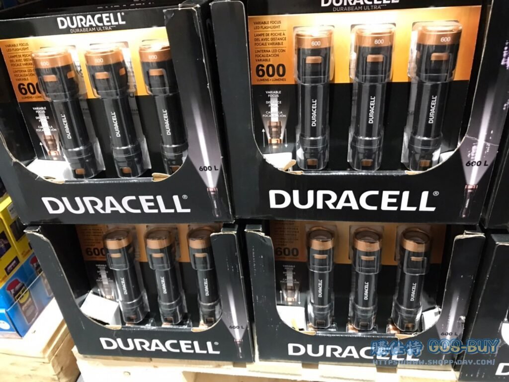 DURACELL金頂 600流明LED手電筒三入組