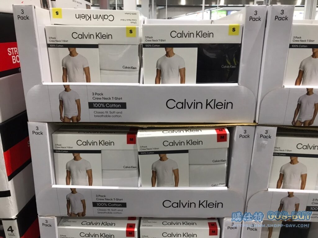 CK男純棉短袖上衣三件組