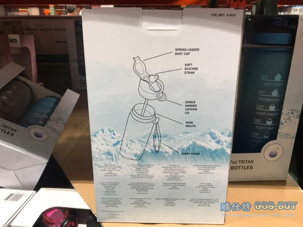 WATER BOTTLE 吸管冷水瓶2件組