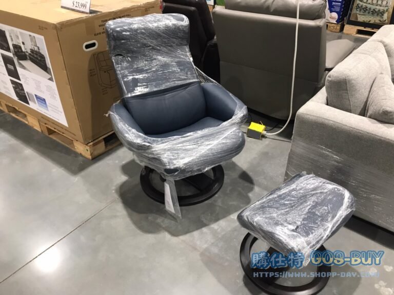 NORDIC HOME全牛皮休閒躺椅/附腳凳