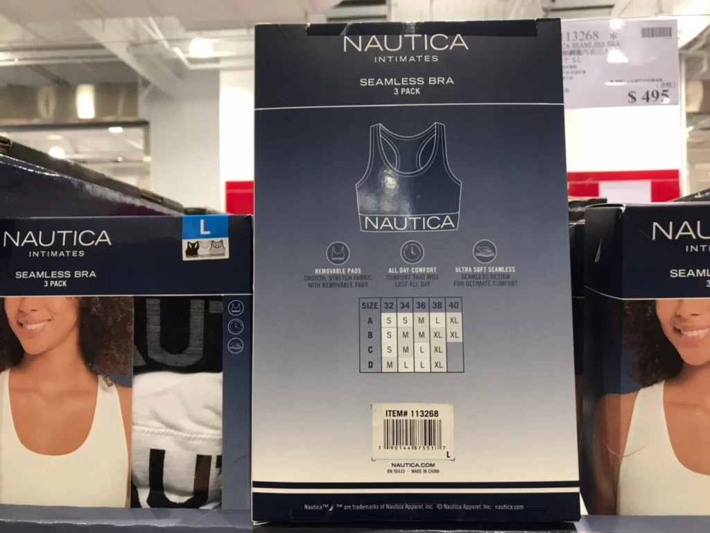 NAUTICA女舒適無鋼圈內衣三入組