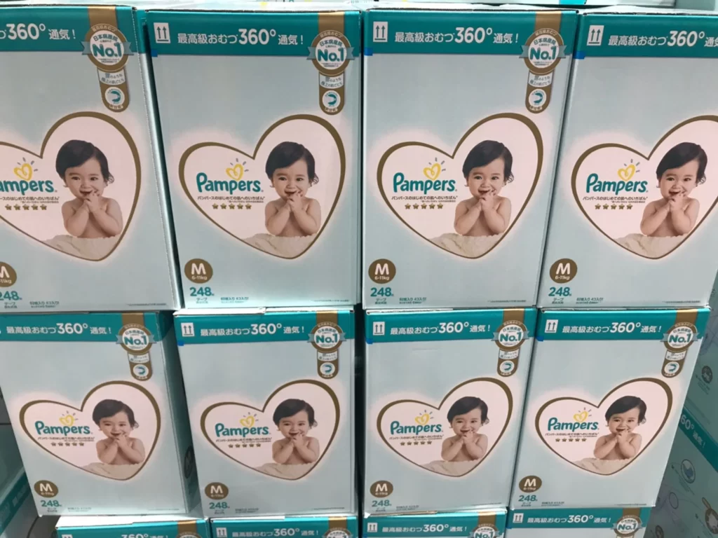 PAMPERS DIAPER幫寶適一級幫M號日本境內版6-11公斤248片