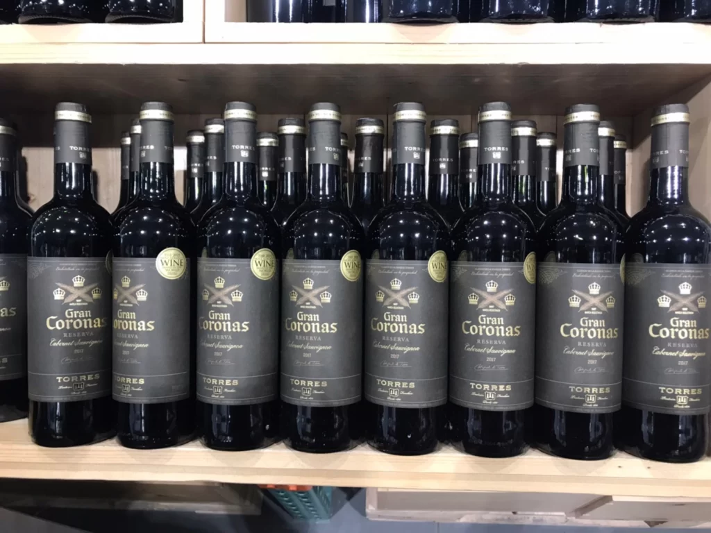 TORRES GRAN CORONAS RSV.CABSAU 多利士精選柯羅那紅酒750ML