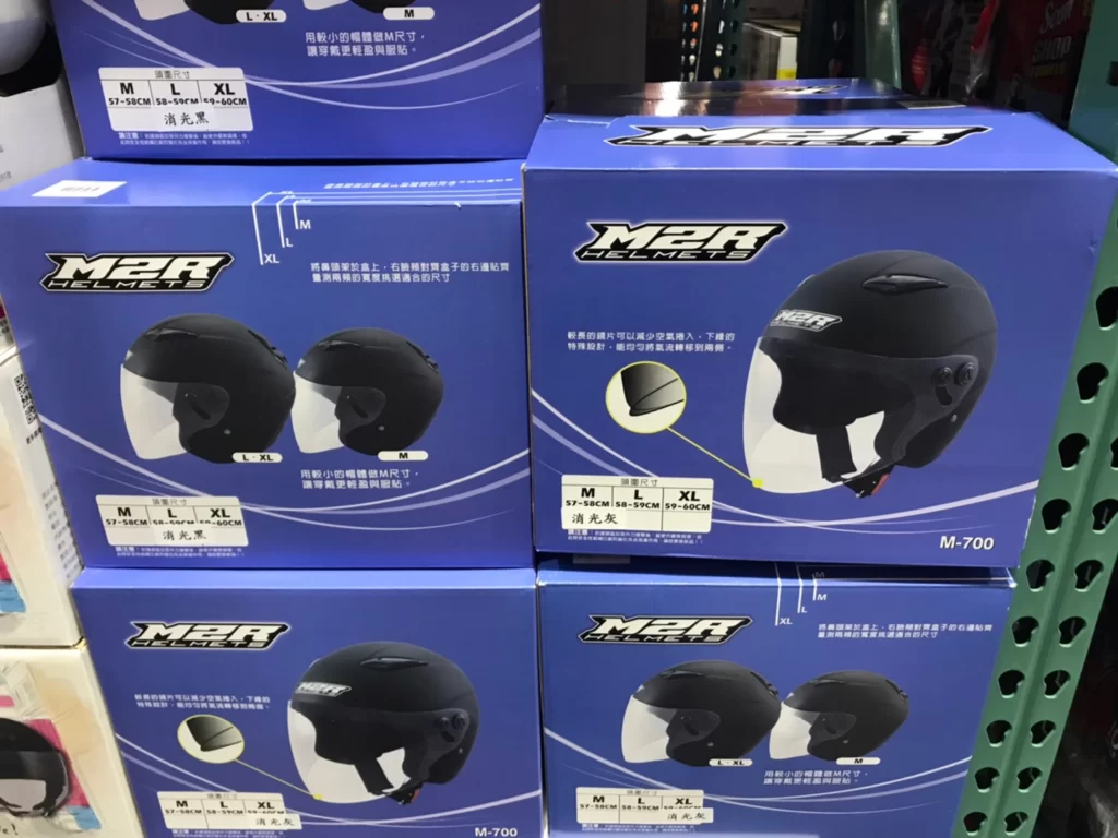 M2R 3/4騎乘機車用防護頭盔 消光白/灰/黑 尺寸XL