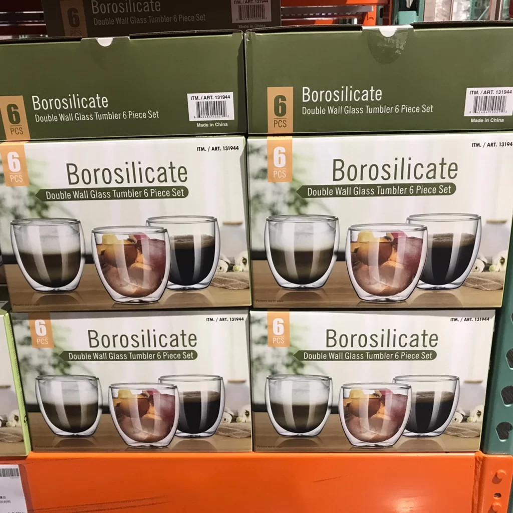 雙層玻璃杯250毫升6入