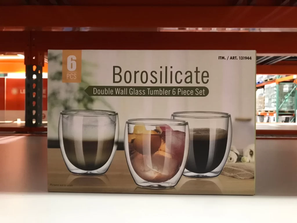 雙層玻璃杯250毫升6入