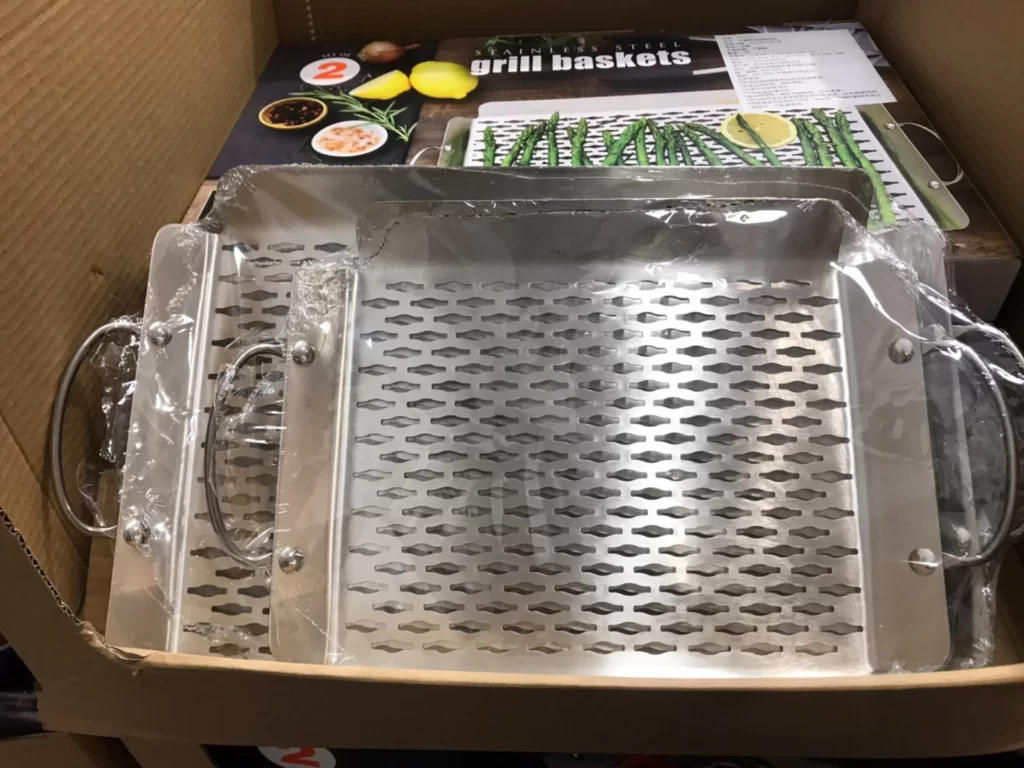 GRILL BASKETS不銹鋼烤網2件組