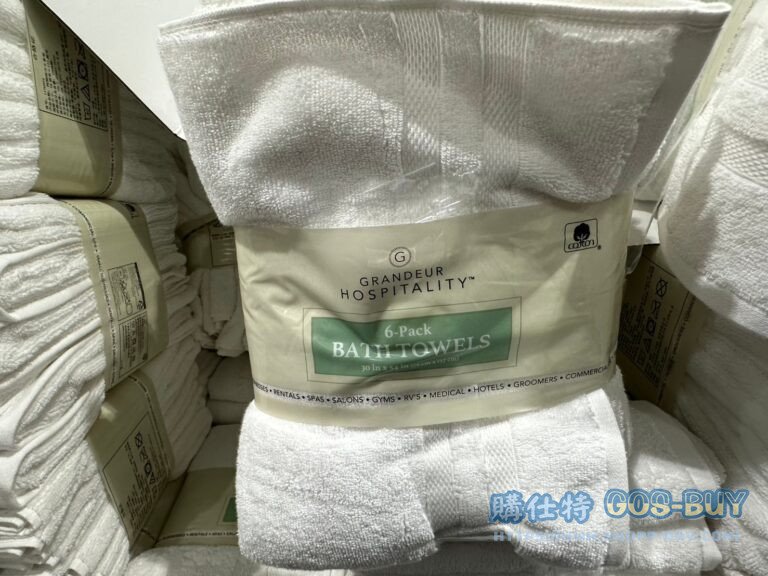 GRANDEUR HOSPITALITY 雙股紗棉商用浴巾6入 尺寸：76X137公分(CM) #1176954