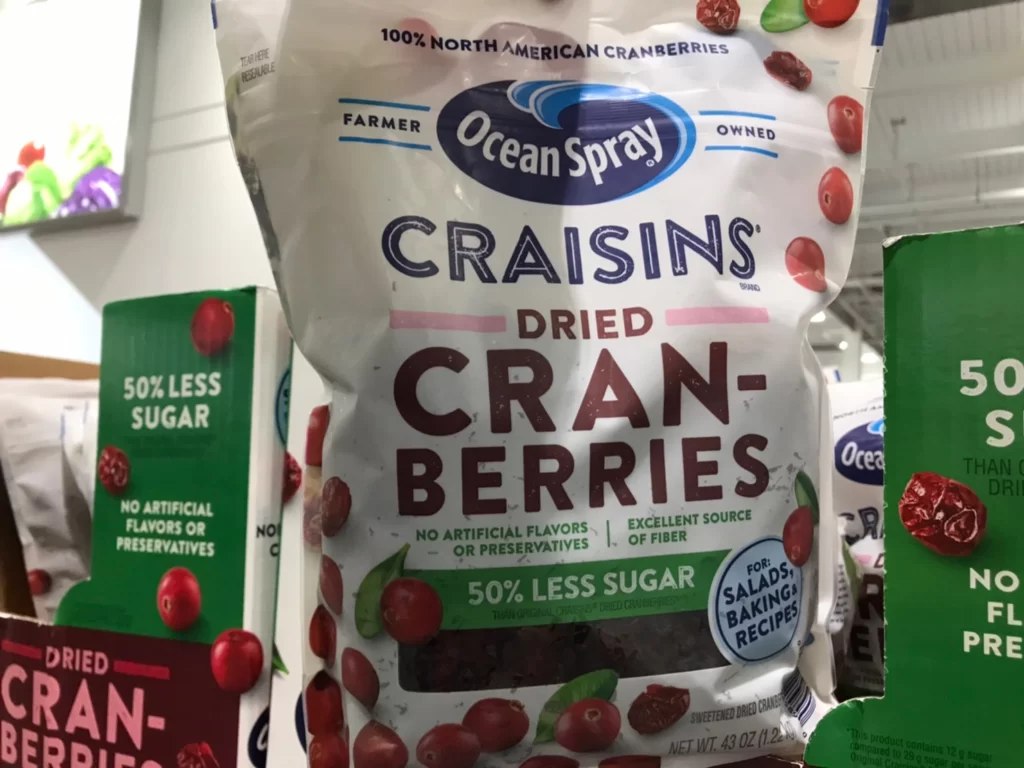 OCEAN SPRAY CRAISINS蔓越莓乾減少砂糖配方1221公克
