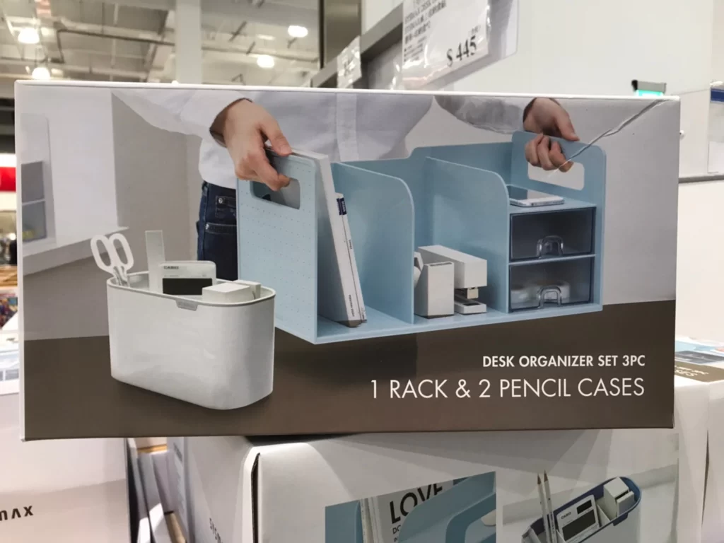 SYSMAX桌上收納盒組 書架+收納盒*2