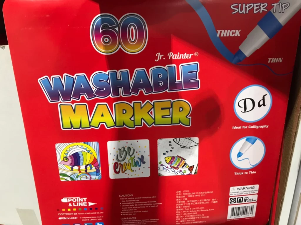 POINT&LINE可水洗彩色筆60色