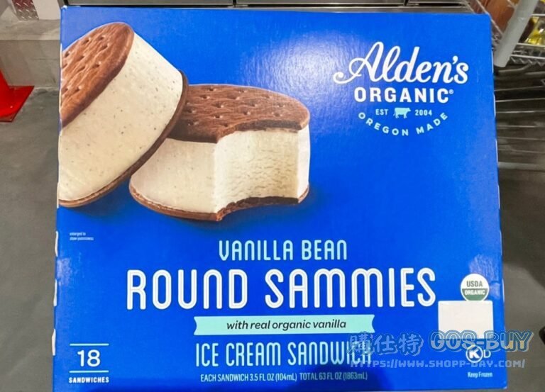 ALDEN'S有機香草夾心三明治冰淇淋65公克X18入