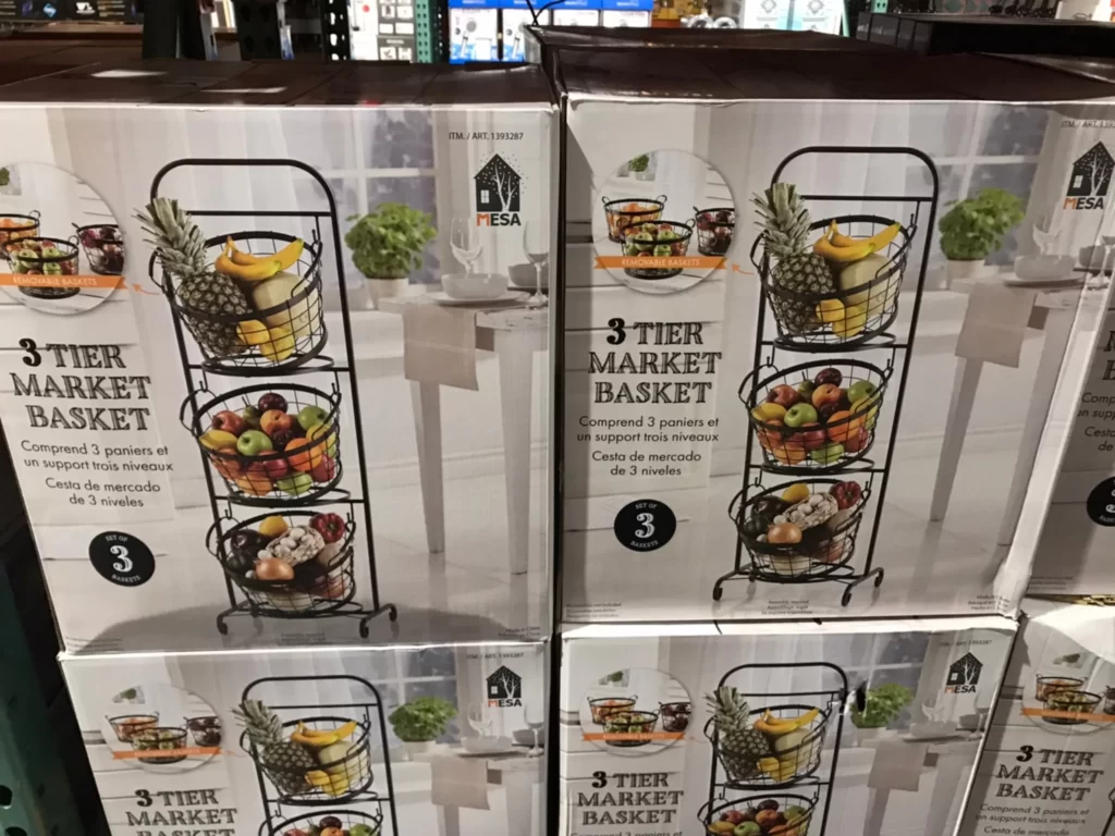 MESA 3TIER ROUND BASKET 三層置物籃架