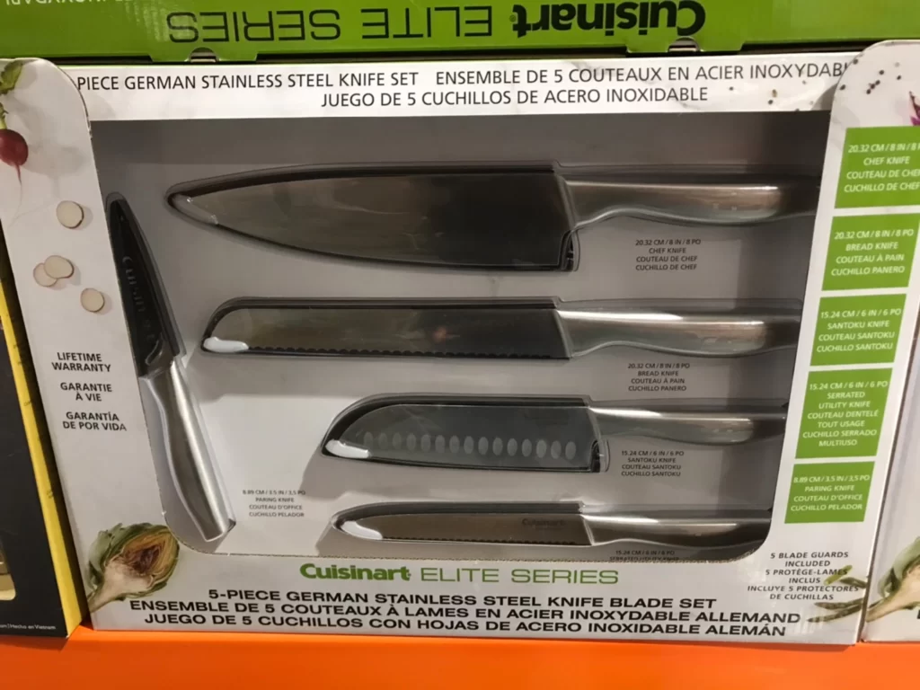 CUISINART德國鋼材不鏽鋼刀具5件組