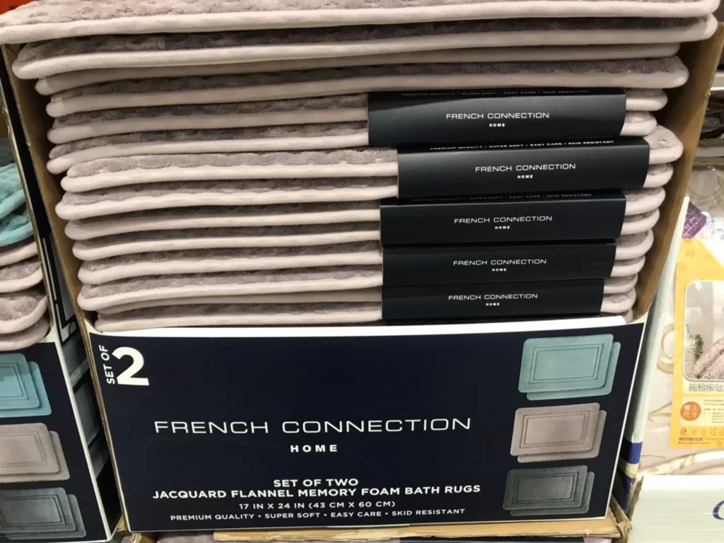 FRENCH CONNECTION BATH MAT 浴室地墊二入組 尺寸：43X60公分