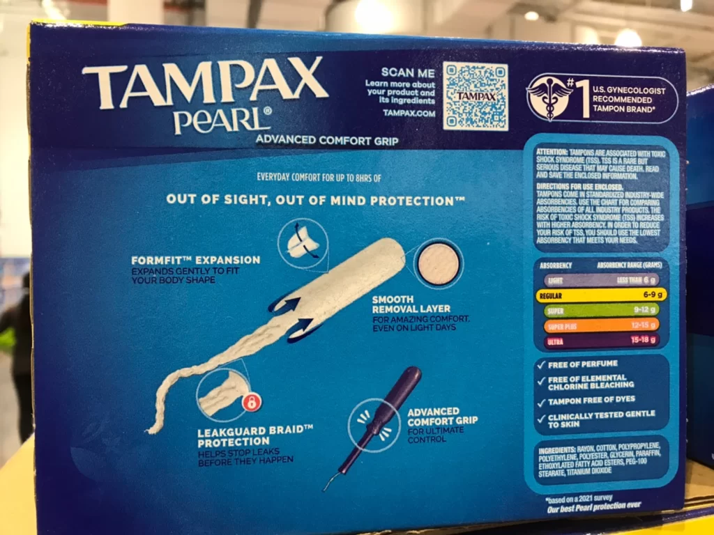 TAMPAX PEARL ADV REGULAR 丹碧絲導管衛生棉條一般型96條入
