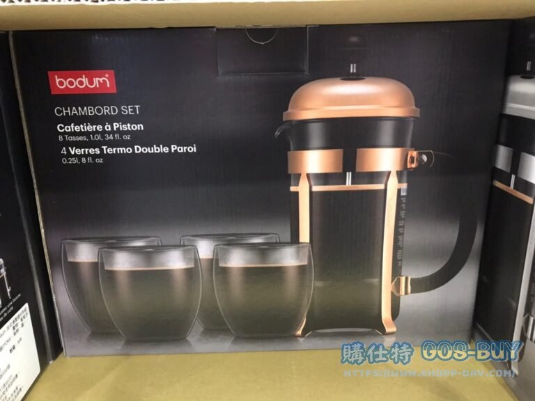 BODUM法式濾壓壺5件組含玻璃杯4個