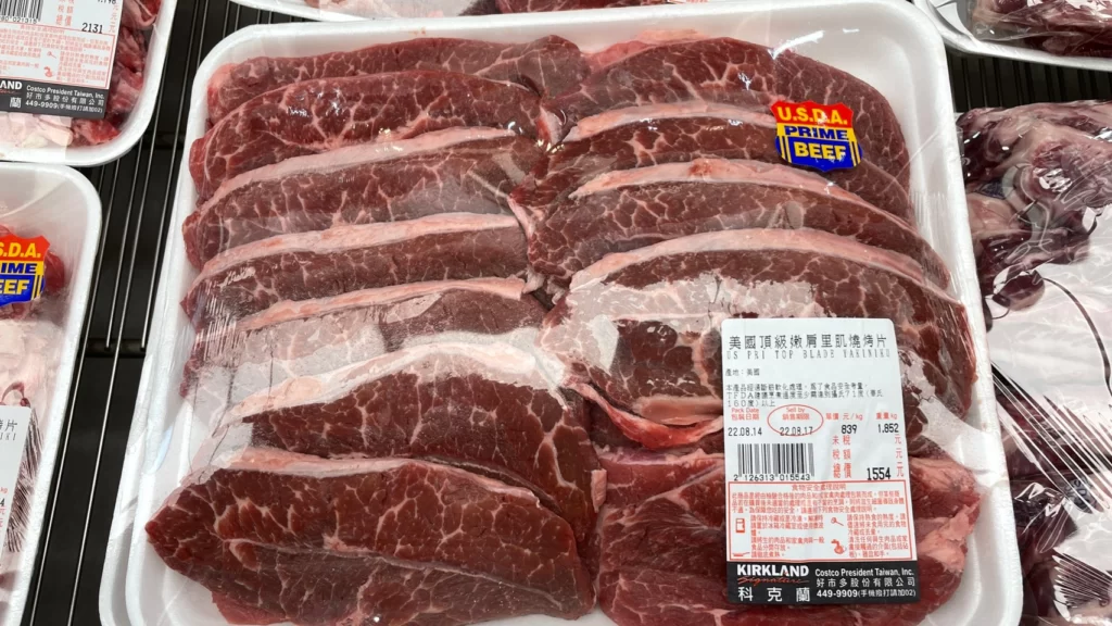 Costco好市多美國頂級嫩肩里肌燒烤片
