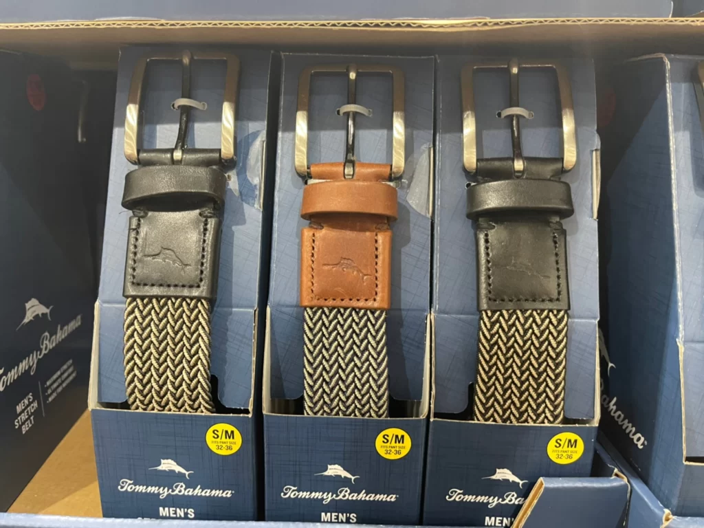 TOMMY BAHAMA 男編織休閒腰帶