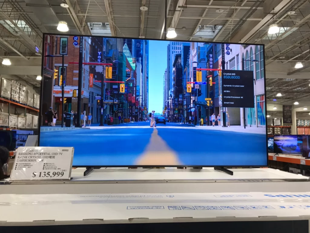 SAMSUNG 85吋4K CRYSTAL UHD電視 UA85BU8000WXZW