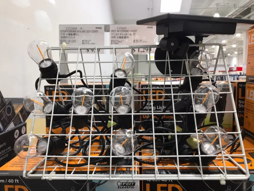 FEIT 40' STRING LIGHT 15 LED SOLAR LIGHT 40呎太陽能燈串