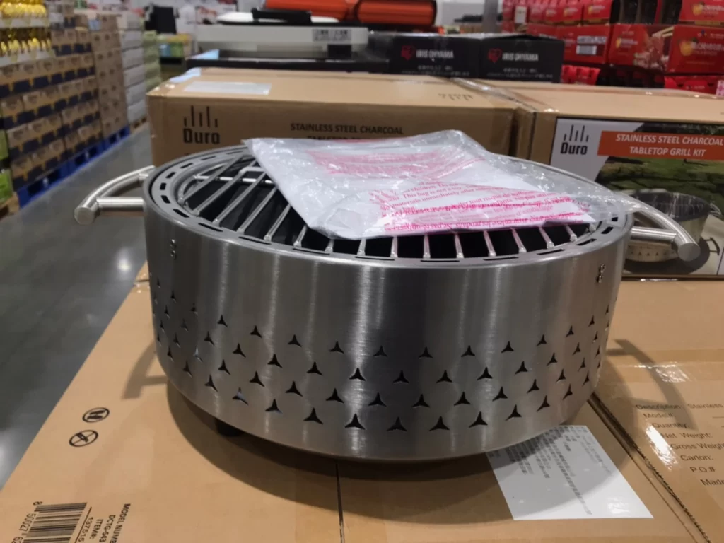DURO CHARCOAL GRILL 桌上型不銹鋼木碳烤爐 長50寬40高18公分