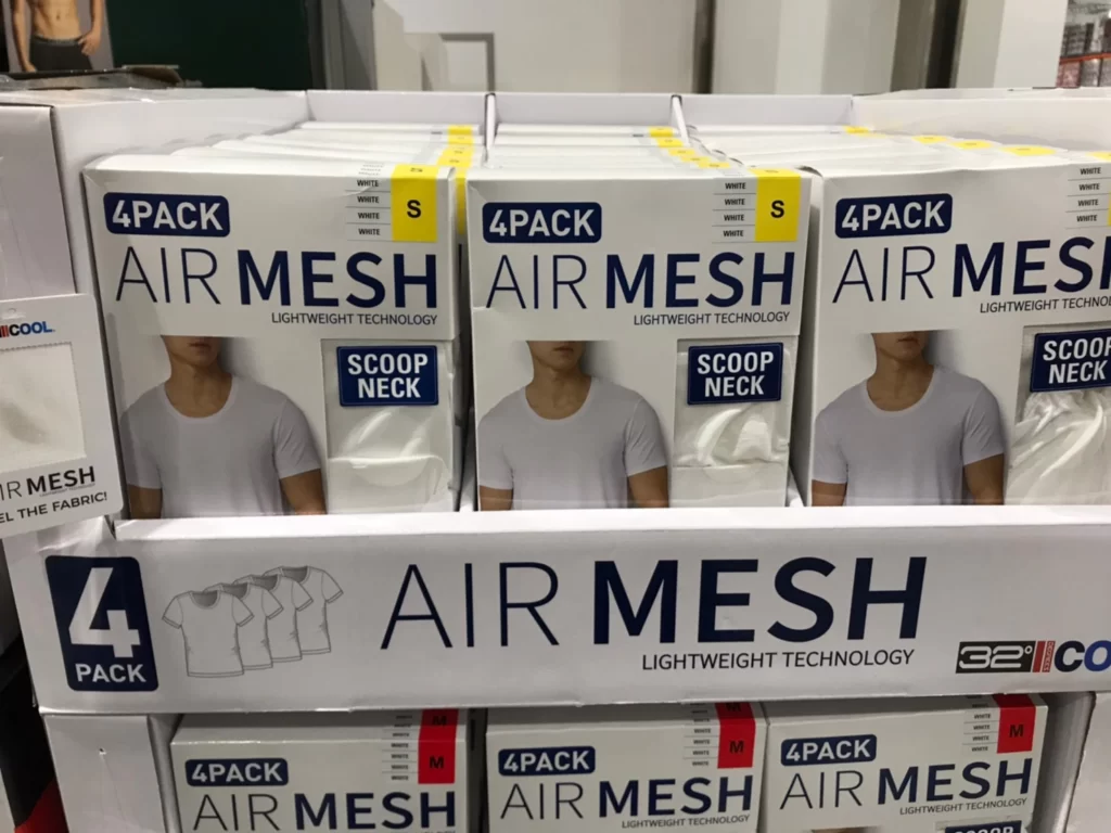 32 DEGREES 男短袖涼感寬領T恤四入