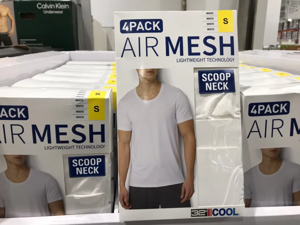 32 DEGREES 男短袖涼感寬領T恤四入