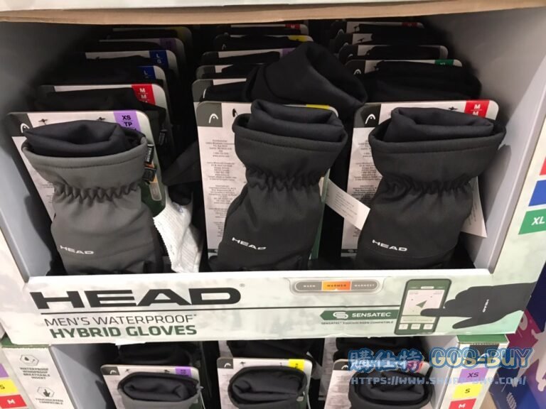 HEAD防潑水多功能可觸屏手套 黑色/灰色