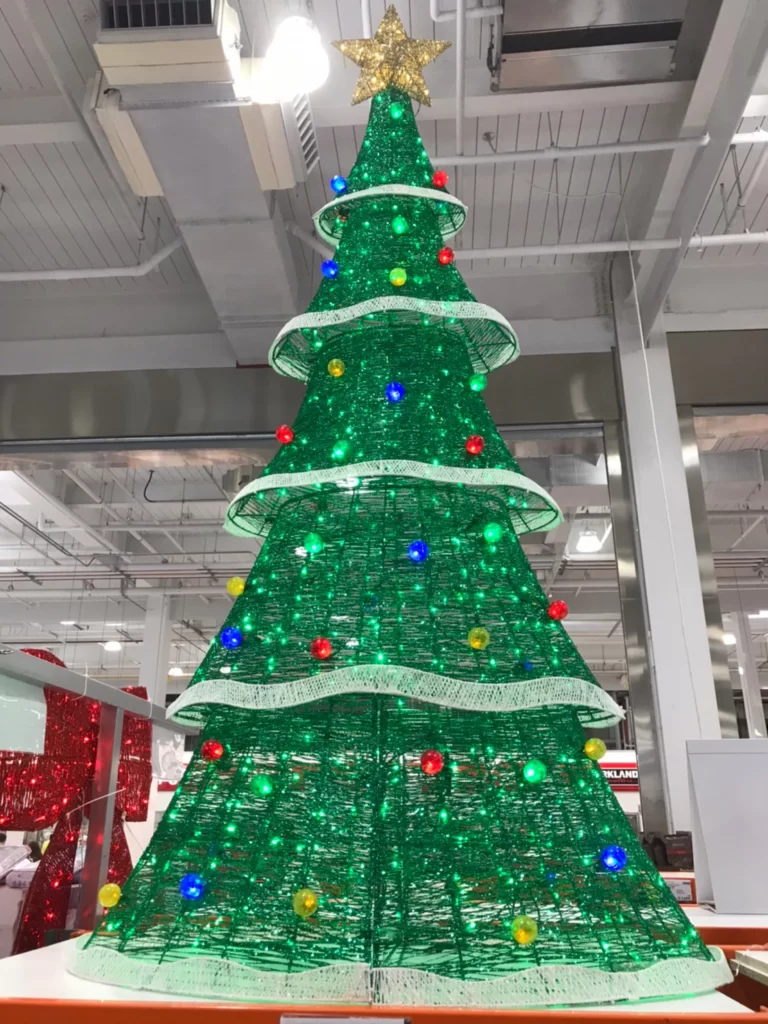 8呎LED球燈聖誕樹裝飾 長122寬122高244CM