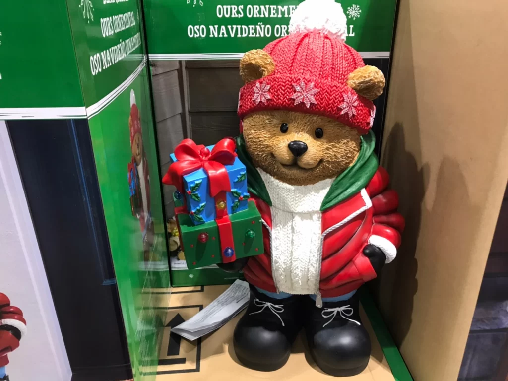 LED聖誕棕熊裝飾長39.5寬31.5高64CM