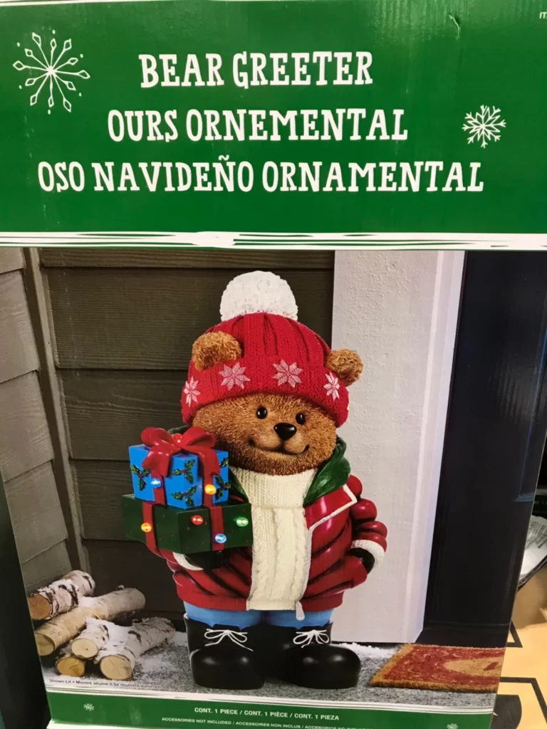 LED聖誕棕熊裝飾長39.5寬31.5高64CM